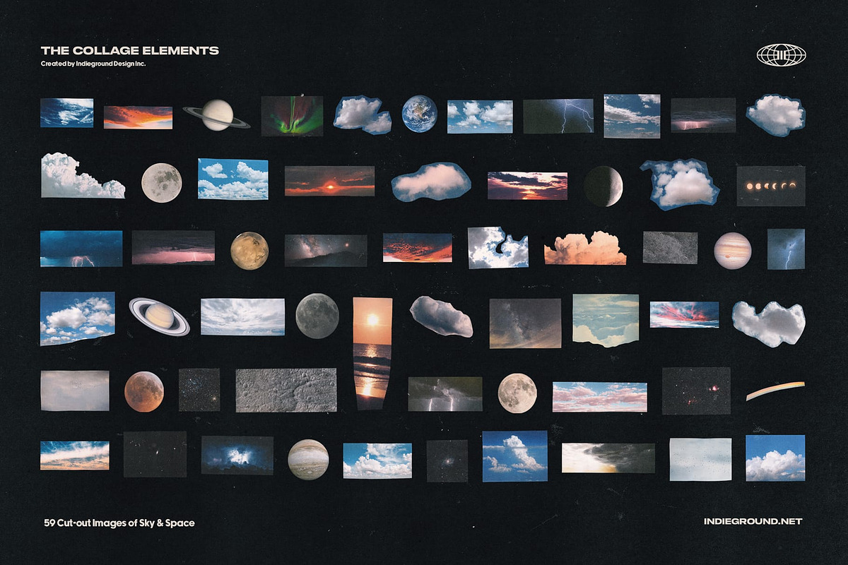 1500+ Collage Elements Creator Kit, an Object Graphic by Indieground Design Inc. (Photo 19 of 28)