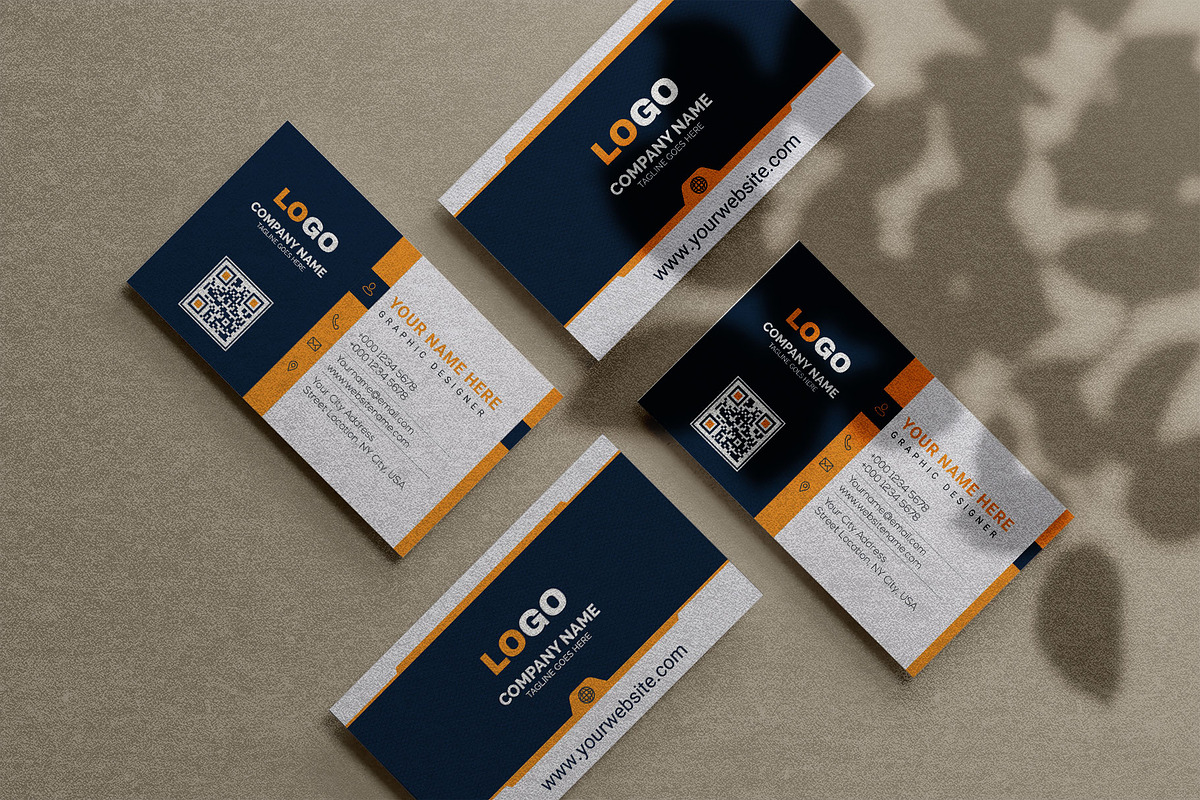 Modern dark business card template, a Business Card Template by Vitoria's Collection (Photo 1 of 3)