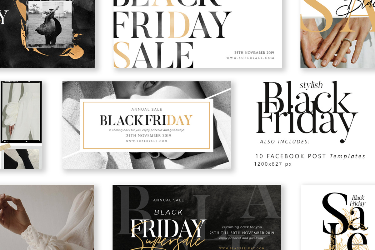 PS & Canva BLACK FRIDAY Social Media, a Social Media Template by Eviory (Photo 7 of 13)