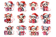 Funny Christmas Mouse, an Illustration by Design Market (Thumbnail 2 of 4)