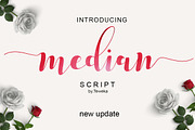 Median Script, a Script Font by Teweka (Thumbnail 1 of 5)