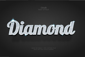 Text Effect Diamond