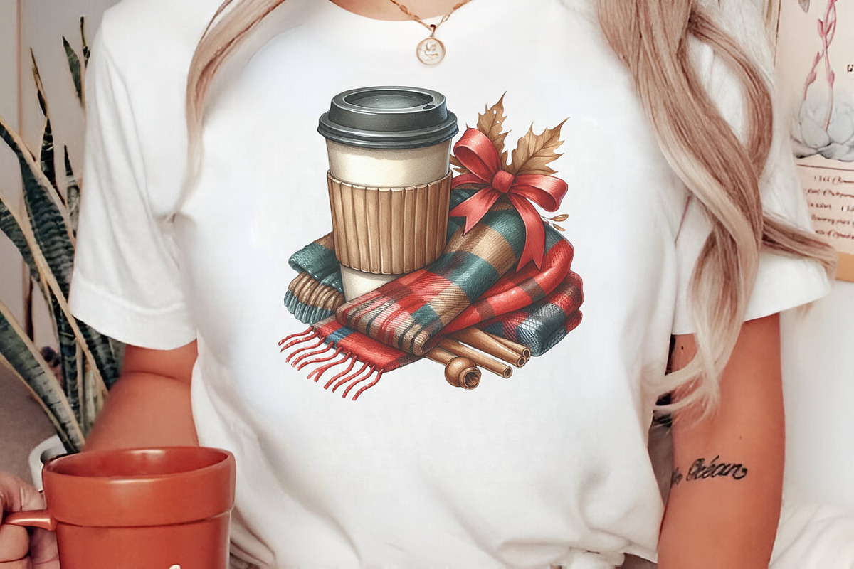 Watercolor Fall Coffee Clipart, an Illustration by Craft Nest (Photo 8 of 9)
