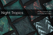 Night Tropics seamless patterns, a Pattern Graphic by ANAKOTO (Thumbnail 2 of 20)