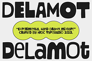 Delamot Experimental Hand Drawn, a Handwritten Font by 24Design Studios (Thumbnail 1 of 6)