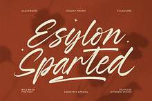 Esylon Sparted Bold Brush Type Font