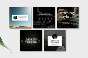 Musician Social Media Templates