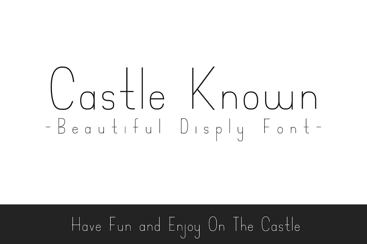 Castle Known - Font