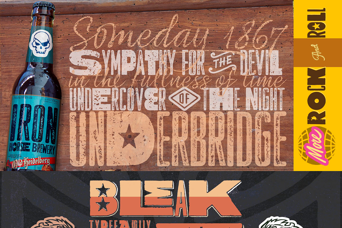 Bleak Type Family / 10 Fonts preview 8