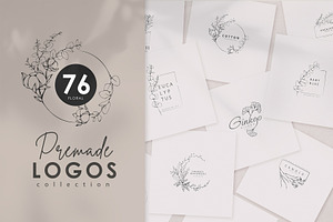 76 Floral Premade Logos