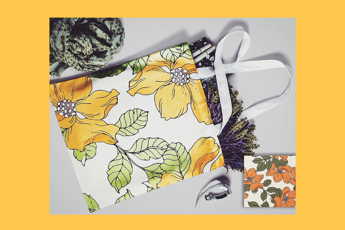 20JPG/EPS Tropical floral pattern, a Pattern Graphic by Theraphosath (Photo 7 of 21)