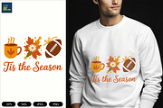 Retro Football Coquette Bow Png, a Seasonal Illustration by Unique Design Team (Thumbnail 6 of 7)