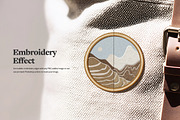 Embroidered Patches Mockups, an Apparel Mockup by rebrandy (Thumbnail 6 of 8)