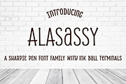 Alasassy Caps Family, a Handwritten Font by Leksen Design (Thumbnail 1 of 5)