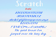 Scratch -Regular, Block, Italic Font, a Handwritten Font by Violet LeBeaux (Thumbnail 4 of 5)