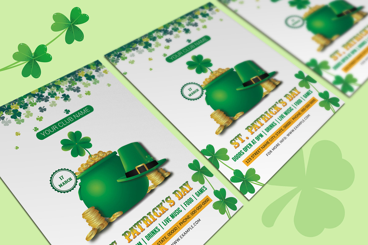 St. Patrick’s Day Party Flyer, a Flyer Template by Template Shop (Photo 3 of 3)
