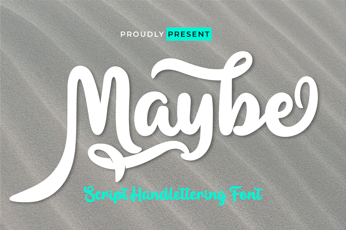 Maybe, a Script Font by twinstd (Photo 1 of 11)