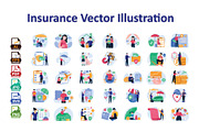 Insurance Vector Illustrations Pack, an Illustration by Vector Portal (Thumbnail 1 of 5)