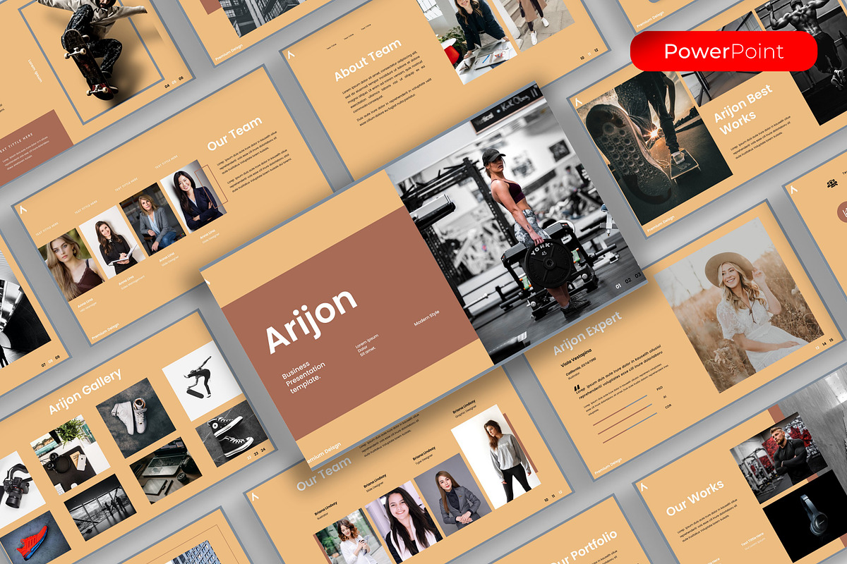 Arijon– Business PowerPoint, a Presentation Template by kreatifreya (Photo 1 of 5)