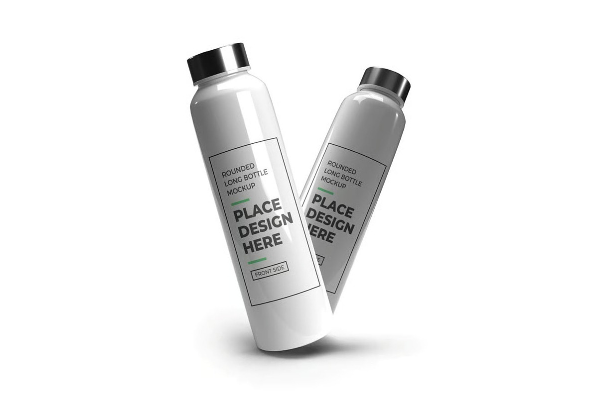 Long Bottle Tumbler Mockup Template, a Household Mockup by DesignRushMarket (Photo 8 of 11)