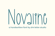 Novaline, a Handwritten Font by Dm Studio (Thumbnail 1 of 7)