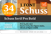 SchussSerifProBold No.34 (1 Font), a Serif Font by typic schuss (Thumbnail 2 of 6)