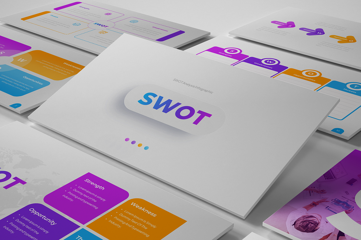 Swot Analysis Keynote, a Presentation Template by Pixslides (Photo 2 of 4)