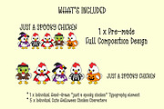 Cute Halloween Chicken PNG Design, a Seasonal Illustration by Adalin Shop (Thumbnail 2 of 4)