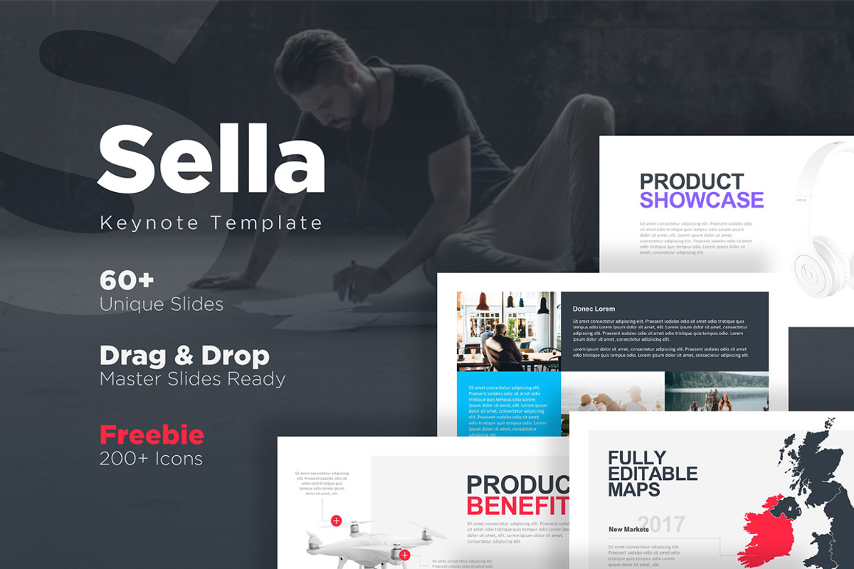 Sella Keynote Template + Free Slides, a Presentation Template by Vizualus (Photo 1 of 14)