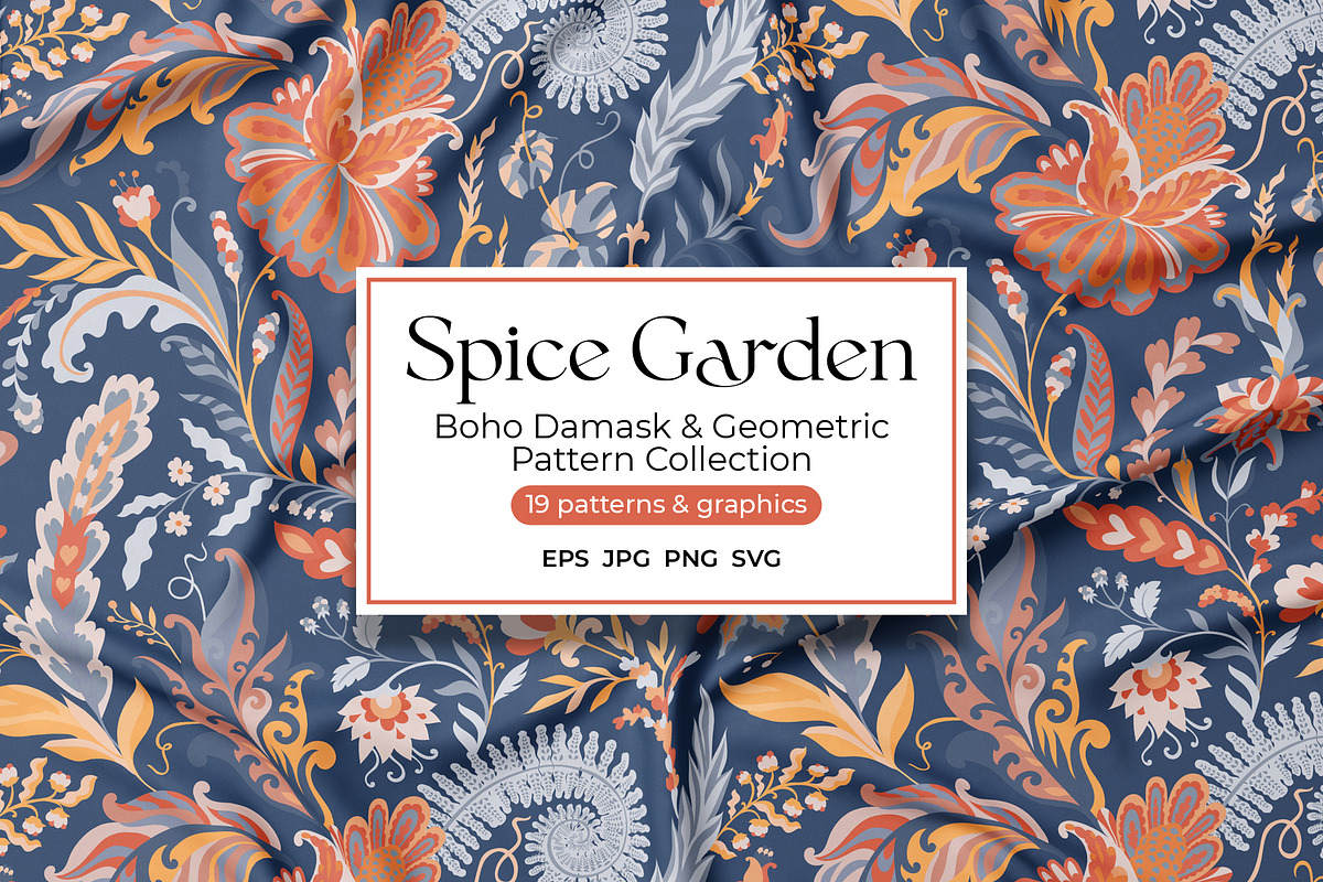 Boho Damask & Geometric Patterns, a Pattern Graphic by Sonulkaster (Photo 1 of 10)