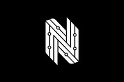 Letter N With Dots Logo, a Branding & Logo Template by Buqancreative (Thumbnail 2 of 2)