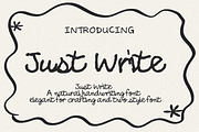 Just Write – Natural Handwriting, a Handwritten Font by cocodesign (Thumbnail 1 of 8)
