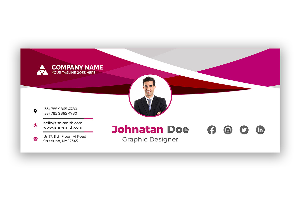 Email Signatures Pack, an Email Template by Curve Design (Photo 2 of 9)