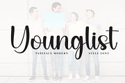 Younglist | Script Font, a Handwritten Font by Scratchones (Thumbnail 1 of 8)