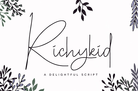 Richykid Font preview 8