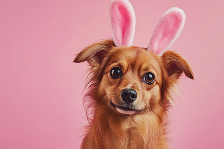 Cute dog with easter bunny ears, an Animal Photo by MistyDay