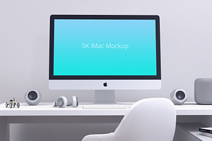 Minimal iMac Mockup 