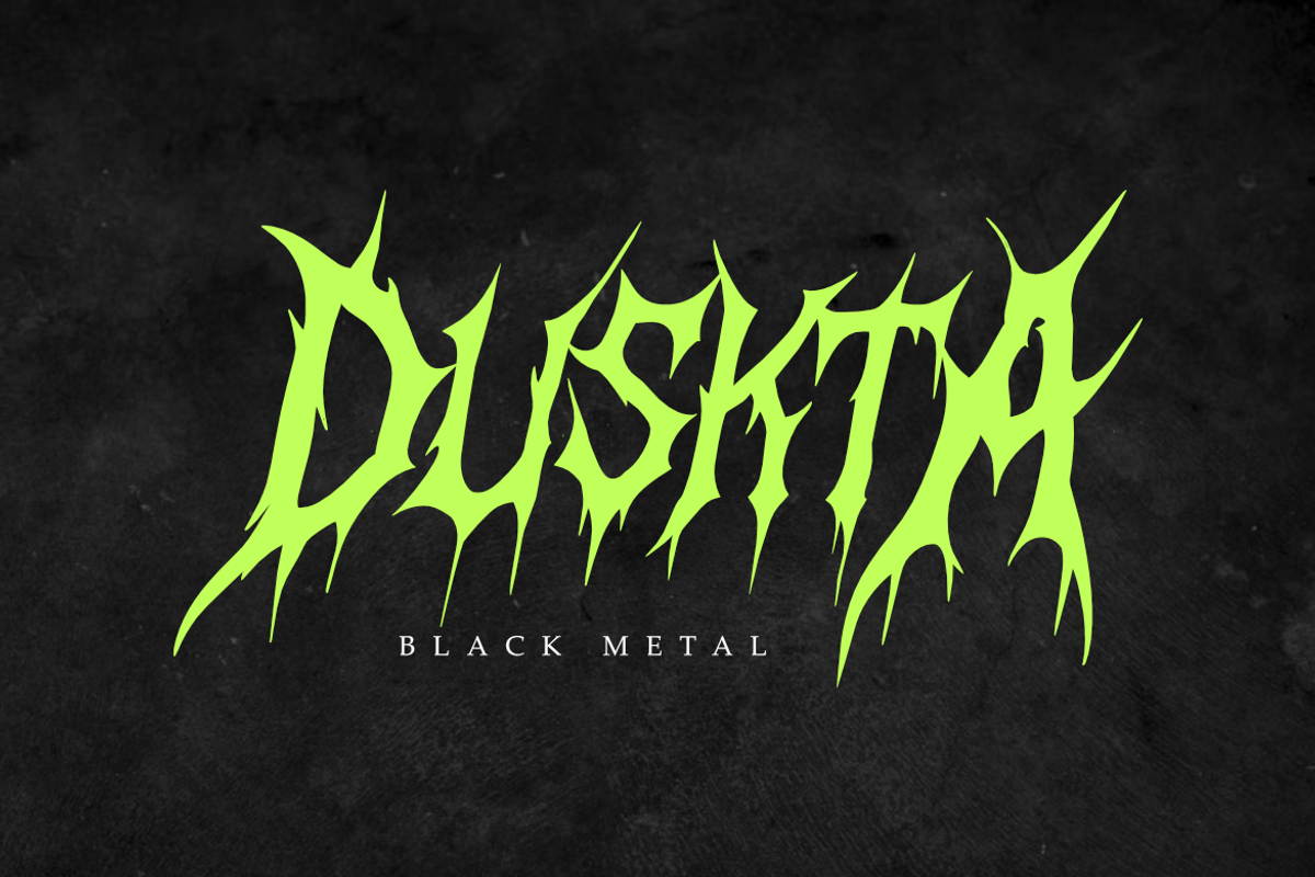 Morvanh - Death Metal Font, a Blackletter Font by Masyafi Studio (Photo 6 of 9)