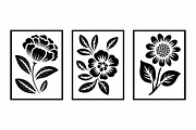 Minimal Flower Laser Cut Silhouette, an Illustration by Amazin_art (Thumbnail 2 of 11)