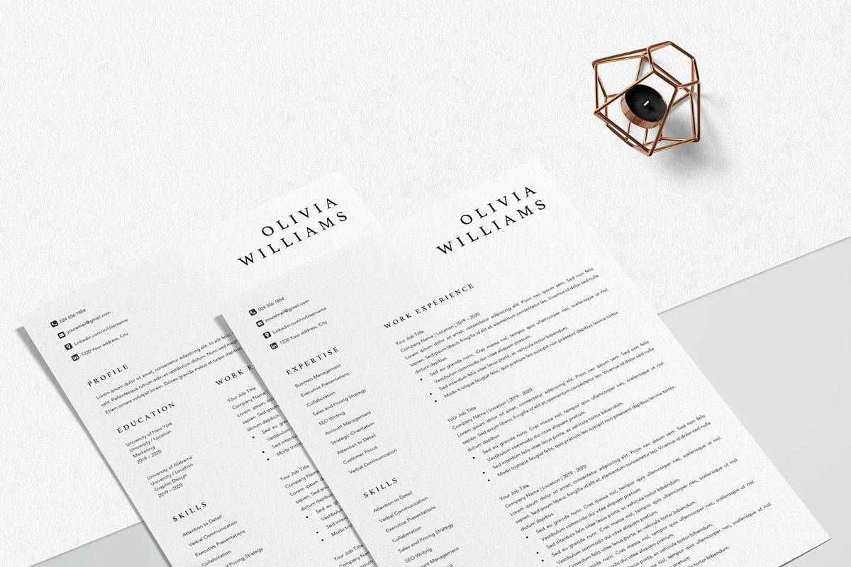 Executive Resume Template Word, a Resume Template by LucaTheme (Photo 6 of 10)