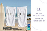 Beach Towels Mockup 30x60 Set, a Household Mockup by Mie Mockup Studio (Thumbnail 1 of 10)