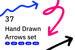 Handmade Vector Arrow Set