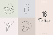 Tailor. Line Art Collection, a Work Illustration by le-genda (Thumbnail 4 of 6)