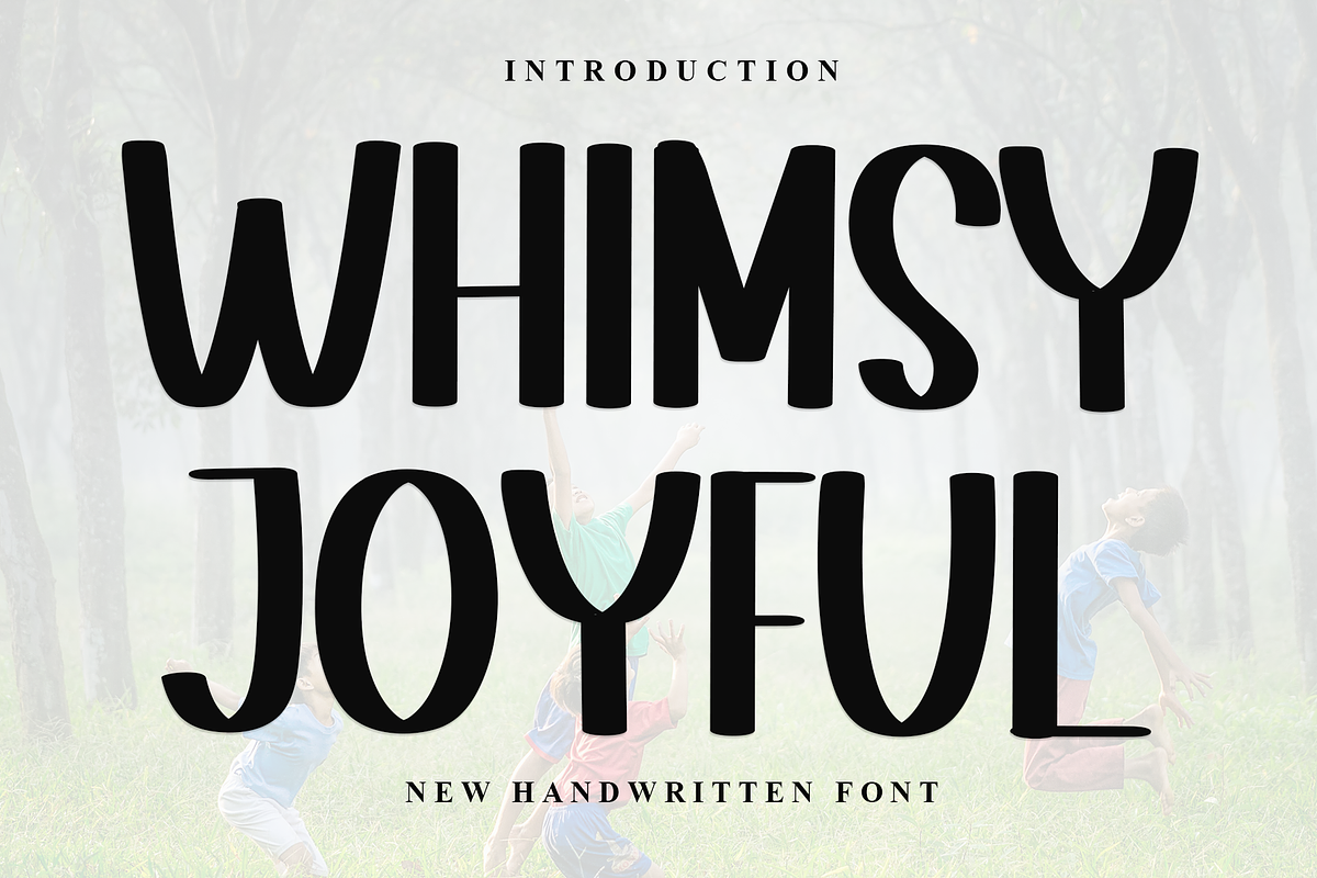 Whimsy Joyful, a Serif Font by FreshTypeINK (Photo 1 of 8)