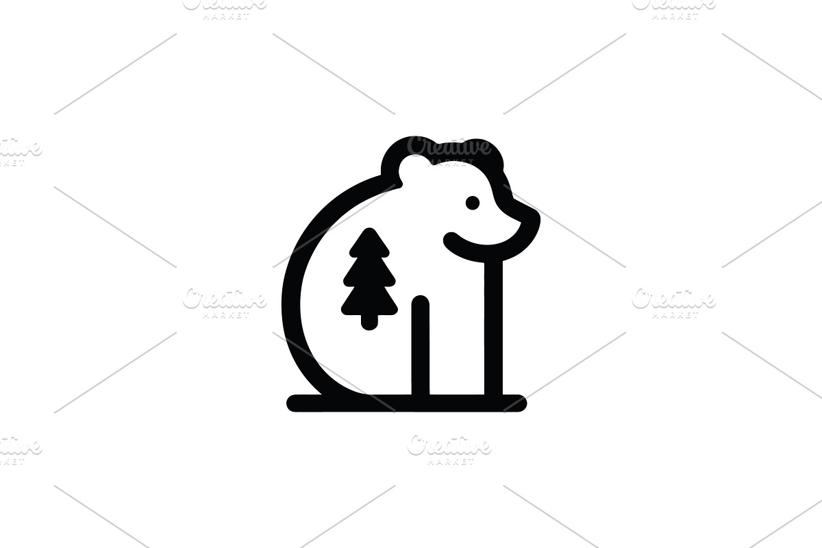 Logo Bear Design Vector Icon, a Branding & Logo Template by Vectorium Studio (Photo 1 of 2)