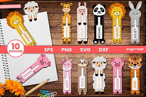 Animals Bookmark SVG Bundle