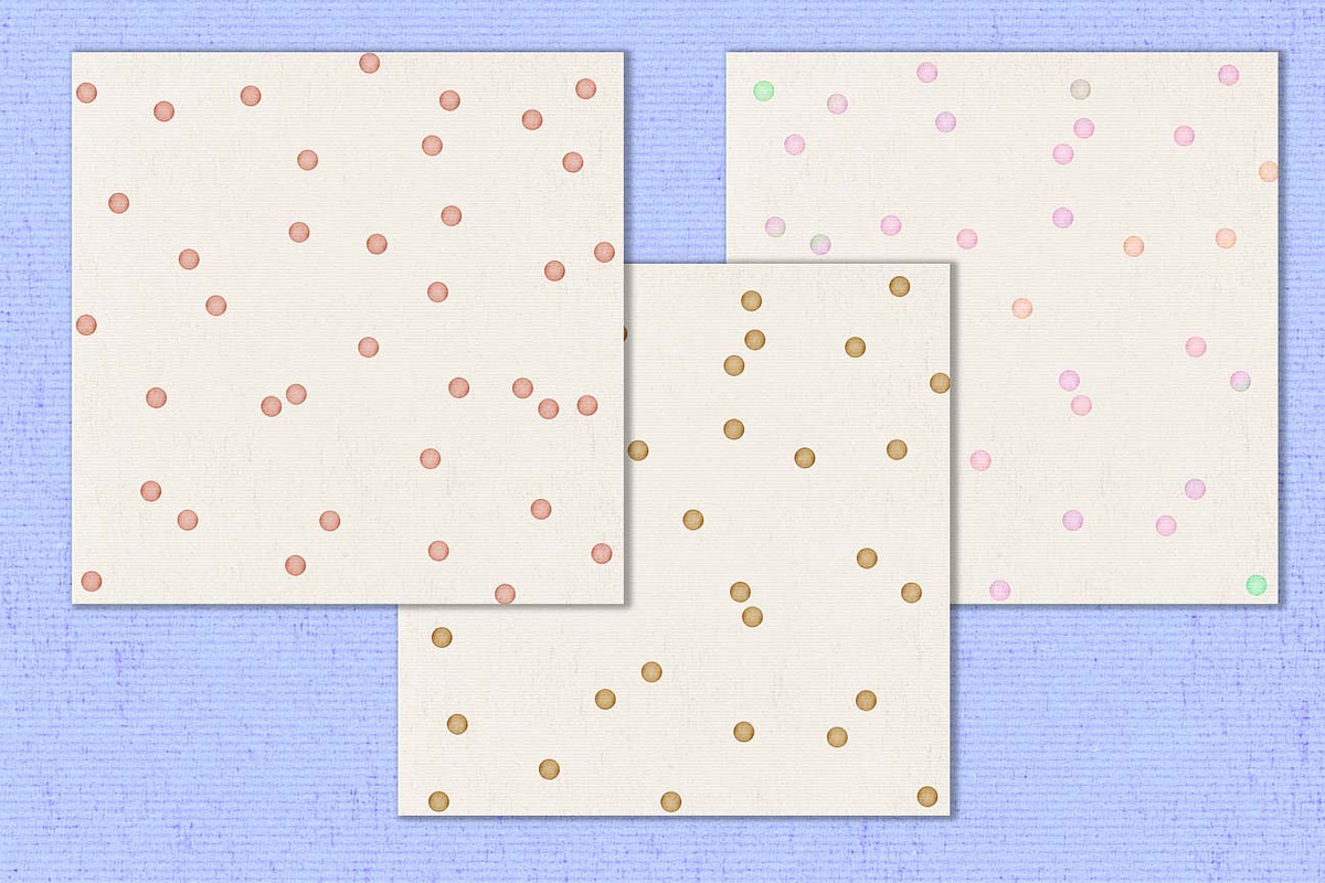 digital paper with confetti dots, a Pattern Graphic by Laureling Studios (Photo 3 of 3)