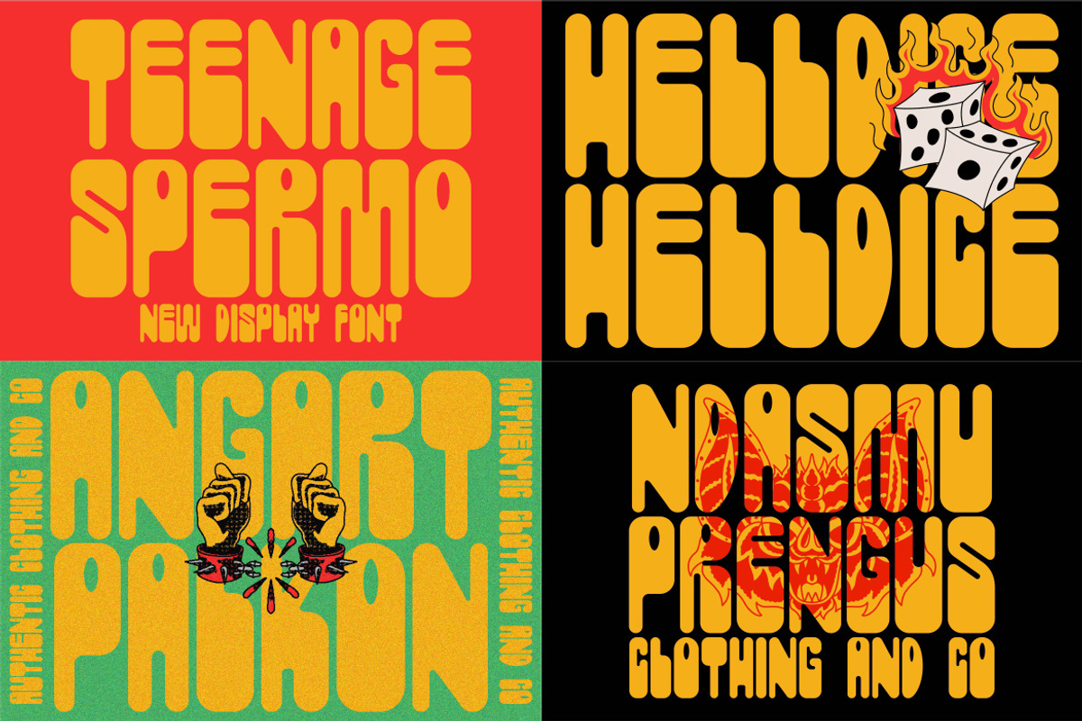 The Suprising Retro Font Bundle, a Sans Serif Font by TeenageFoundry (Photo 10 of 15)