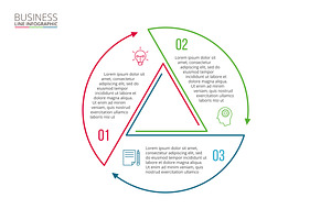 Linear Elements For Infographic V.11