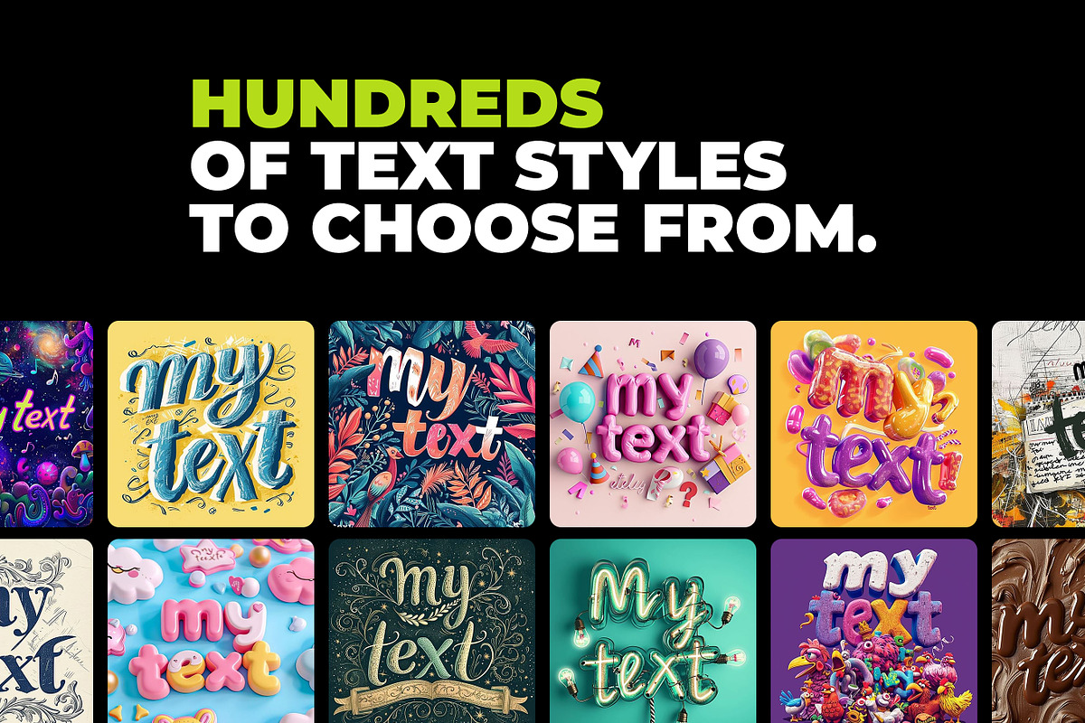 1976 ChatGPT Text Styles, a Decorative Illustration by Sevenstyles (Photo 3 of 6)